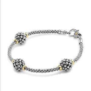 Lagos Sterling Silver Bracelet w/ Caviar Stations